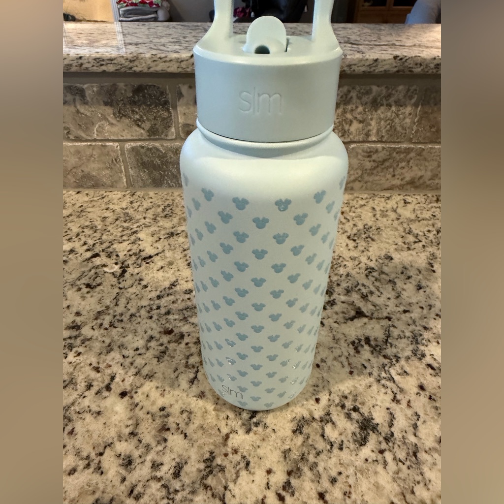 Light Blue Disney Sim Water Bottle 32oz